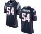 Mens Nike New England Patriots #54 Tedy Bruschi Elite Navy Blue Team Color NFL Jersey