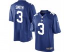 Mens Nike New York Giants #3 Geno Smith Limited Royal Blue Team Color NFL Jersey