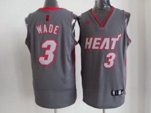 nba miami heat #3 wade grey