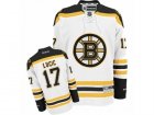 Mens Reebok Boston Bruins #17 Milan Lucic Authentic White Away NHL Jersey