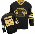 Mens Boston Bruins #88 David Pastrnak Authentic Black Third NHL Jersey