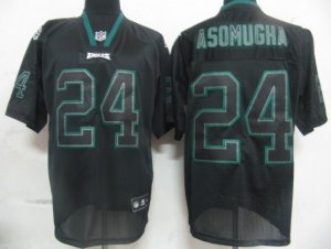 nfl philadelphia eagles #24 asomugha black [field shadow premier]