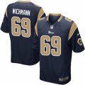 Mens Nike Los Angeles Rams #69 Cody Wichmann Game Navy Blue Team Color NFL Jersey