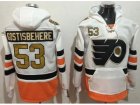 Philadelphia Flyers #53 Shayne Gostisbehere White 3rd Name & Number Pullover NHL Hoodie