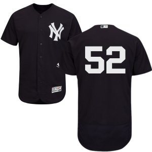 Men\'s Majestic New York Yankees #52 C.C. Sabathia Navy Flexbase Authentic Collection MLB Jersey