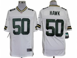 Nike NFL Green Bay Packers #50 A.J. Hawk White Jerseys(Limited)