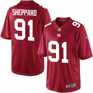 Men\'s Nike New York Giants #91 Kelvin Sheppard Limited Red Alternate NFL Jersey