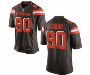 Men\'s Nike Cleveland Browns #90 Emmanuel Ogbah Game Brown Team Color NFL Jersey