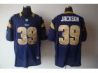 Nike st. louis rams #39 jackson blue Elite jerseys