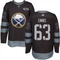Mens Buffalo Sabres #63 Tyler Ennis Black 1917-2017 100th Anniversary Stitched NHL Jersey