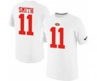 Nike San Francisco 49ers 11 SMITH Pride Name & Number T-Shirt White