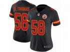 Women Nike Kansas City Chiefs #58 Derrick Thomas Limited Black Rush NFL Jersey