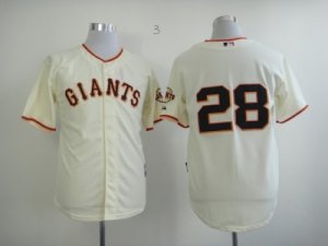 mlb jerseys san francisco giants #28 cain cream