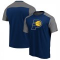 Indiana Pacers Fanatics Branded Iconic Blocked T-Shirt Navy
