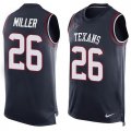 Nike Houston Texans #26 Lamar Miller Navy Blue Team Color Men Stitched NFL Limited Tank Top Jersey