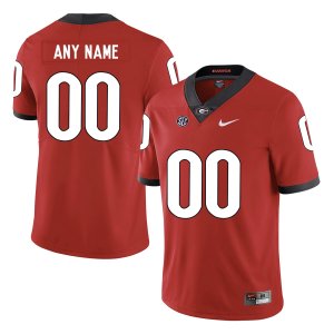 Georgia Bulldogs Red Men\'s Customized Nike College Football Jersey