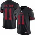 Mens Nike San Francisco 49ers #11 Quinton Patton Elite Black Rush NFL Jersey