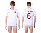 Roma #6 Strootman Away Soccer Club Jersey