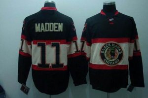 nhl chicago blackhawks #11 madden black[new third jersey]