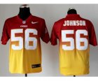 Nike jerseys kansas city chiefs #56 johnson red-yellow[Elite II drift fashion]