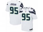 Mens Nike Seattle Seahawks #95 Dion Jordan Elite White NFL Jersey