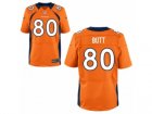 Mens Denver Broncos #80 Jake Butt Nike Orange 2017 Draft Pick Elite Jersey