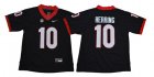 Georgia Bulldogs 10 Malik Herring Black College Football Jersey