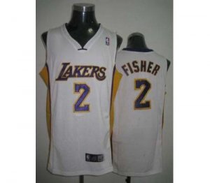 nba los angeles lakers #2 fisher regular white