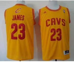 nba cleveland cavaliers #23 james yellow[revolution 30 swingman]