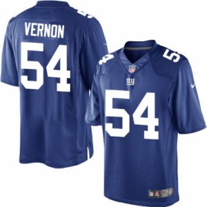 Men\'s Nike New York Giants #54 Olivier Vernon Limited Royal Blue Team Color NFL Jersey