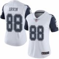 Women's Nike Dallas Cowboys #88 Michael Irvin Limited White Rush NFL Jersey