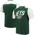 New York Jets NFL Pro Line by Fanatics Branded Iconic Color Blocked T-Shirt Green White