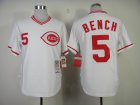 MLB Cincinnati Reds #5 BENCH white M&N Jerseys