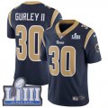 Nike Rams #30 Todd Gurley II Navy Youth 2019 Super Bowl LIII Vapor Untouchable Limited Jersey