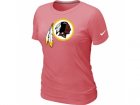 Women Washington RedSkins Pink Logo T-Shirt