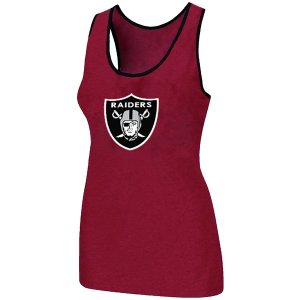 Nike Okaland Raiders Ladies Big Logo Tri-Blend Racerback stretch Tank Top Red