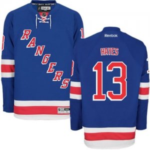 Youth New York Rangers #13 Kevin Hayes Blue Home Stitched NHL Jersey