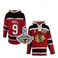 nhl jerseys chicago blackhawks #9 hull red[pullover hooded sweatshirt][2013 Stanley cup champions]