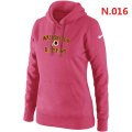 Women NEW Washington Red Skins Heart & Soul Pullover Hoodie pink