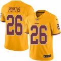 Mens Nike Washington Redskins #26 Clinton Portis Limited Gold Rush NFL Jersey