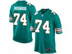 Nike Miami Dolphins #74 Jermon Bushrod Game Aqua Green Alternate NFL Jersey