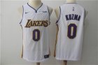 Lakers #0 Kyle Kuzma White Nike Swingman Jersey