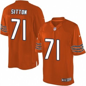 Mens Nike Chicago Bears #71 Josh Sitton Limited Orange Alternate NFL Jersey