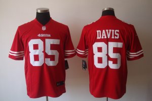 Nike San Francisco 49ers #85 Davis red Game Jerseys