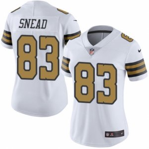 Women\'s Nike New Orleans Saints #83 Willie Snead Limited White Rush NFL Jersey