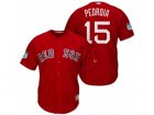 Mens Boston Red Sox #15 Dustin Pedroia 2017 Spring Training Cool Base Stitched MLB Jersey