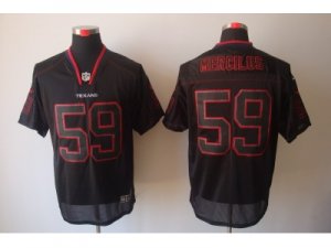 Nike NFL Houston Texans #59 Whitney Mercilus Lights Out Black Elite Jerseys