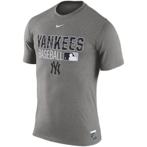 MLB Men\'s New York Yankees Nike 2016 AC Legend Issu T-Shirt - Gray