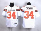 Nike Cleveland Browns #34 Isaiah Crowell white jerseys(Elite)