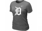Women MLB Detroit Tigers Heathered D.Grey Nike Blended T-Shirt